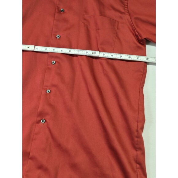 Geoffrey Beene Fitted Dress Shirt Men's Large 16 Wrinkle Free Deep Red - Picture 6 of 9